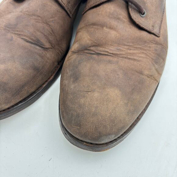 All Saints Brown Leather Lace-Up Boots main image 12